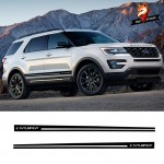 Car Stickers Explorer Car Side Stripes Side Skirts Graphics Vinyl Sticker Decals Racing Sport for Ford Explorer Car Decor